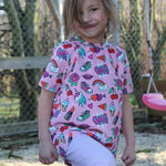 Schnittmuster timtom No.33 Shirt mit Vokuhila-Saum und optionalen Strick- oder Häkeldetails Gr.86-128 - Sewando