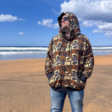 Schnittmuster Oversized Hoodie Weites Winter Meer Herren