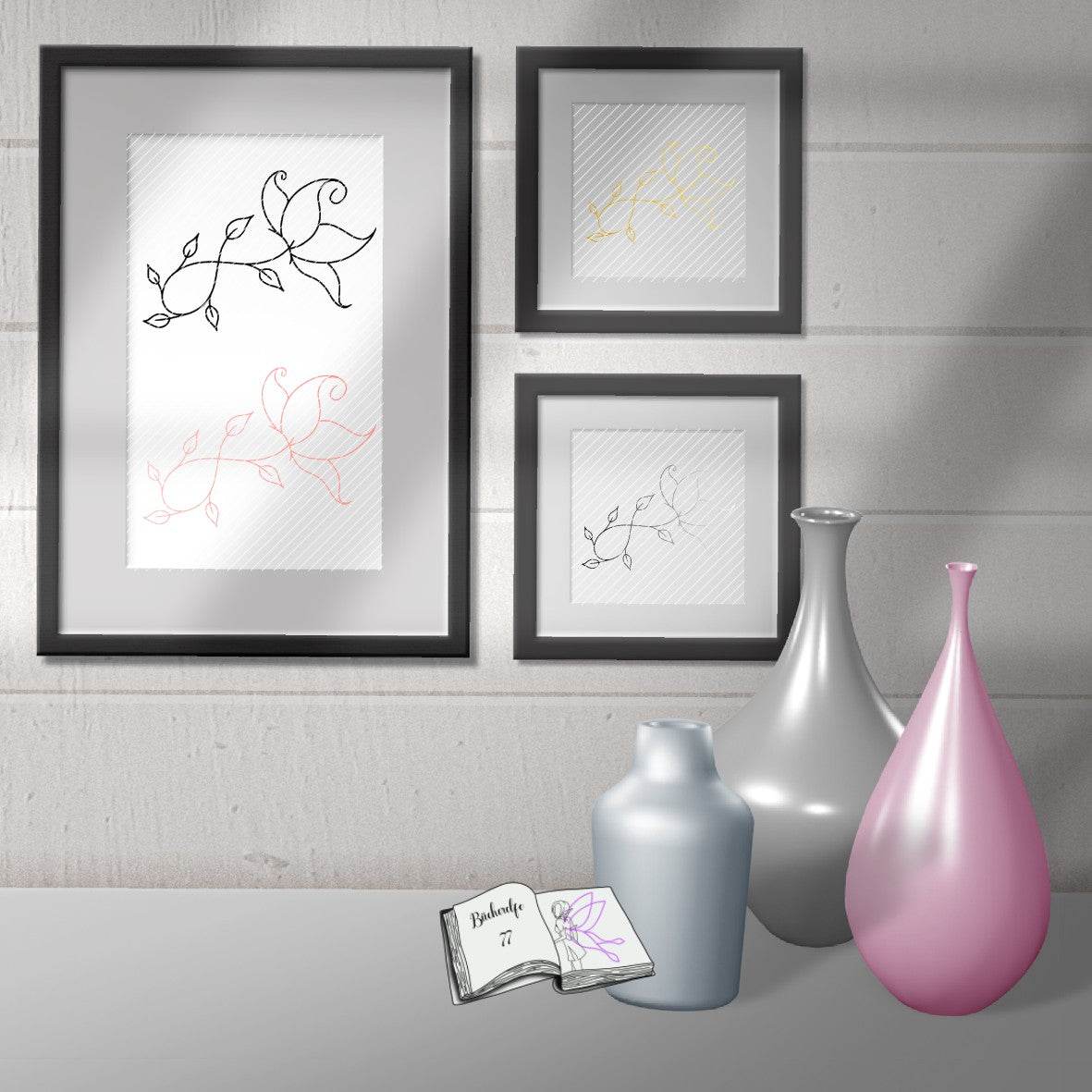 Digistamp butterfly flower Plotten, Sublimation, Drucken ! - Sewando