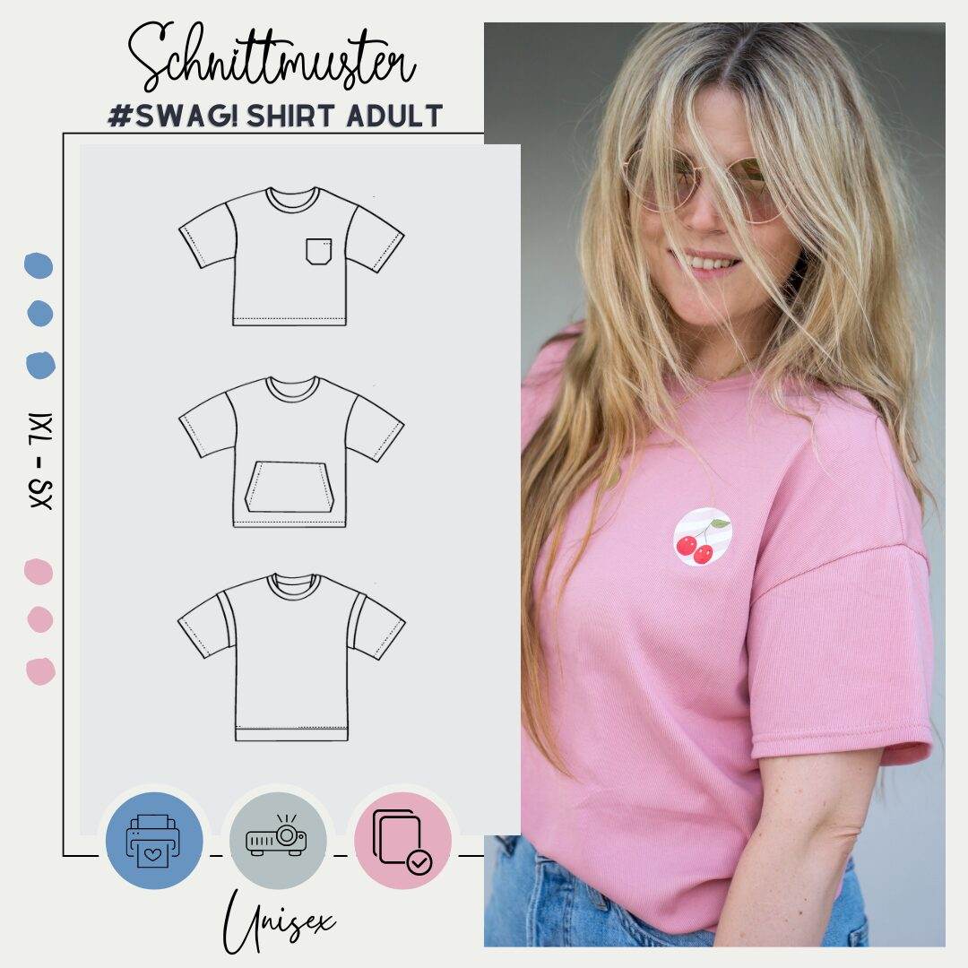 Schnittmuster #SWAG! SHIRT ADULT UNISEX XS - 7XL - Sewando