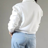 Schnittmuster Pullover, V-Ausschnitt, lange Ärmel, Größe 36 - 50, sewing pattern Sweater - Sewando