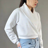 Schnittmuster Pullover, V-Ausschnitt, lange Ärmel, Größe 36 - 50, sewing pattern Sweater - Sewando