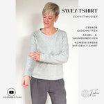 Sweatshirt mit Ärmel- & Saumbündchen in S-XL - Sewando