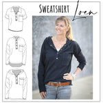 Schnittmuster Sweatshirt Loen Gr. 32 - 52 - Sewando