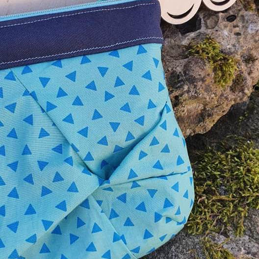 Schnittmuster Kosmetiktasche Swirlie mit Knotenoptik - Sewando