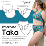 Schnittmuster Unterhose, Bikini Hose Taka Größen 32-60 - Sewando