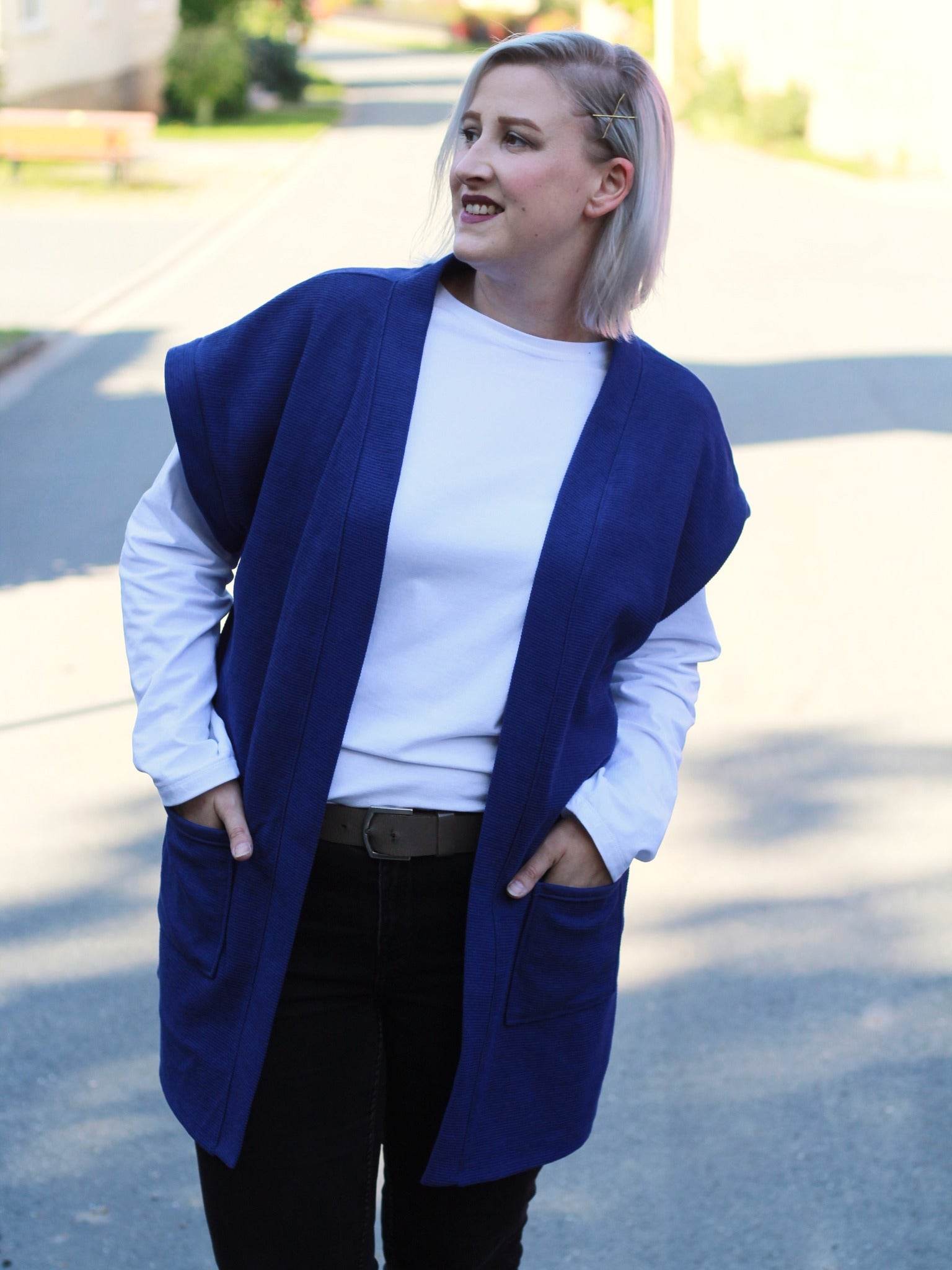 Schnittmuster Weste Cardigan Aske Gr. 32-56 - Sewando
