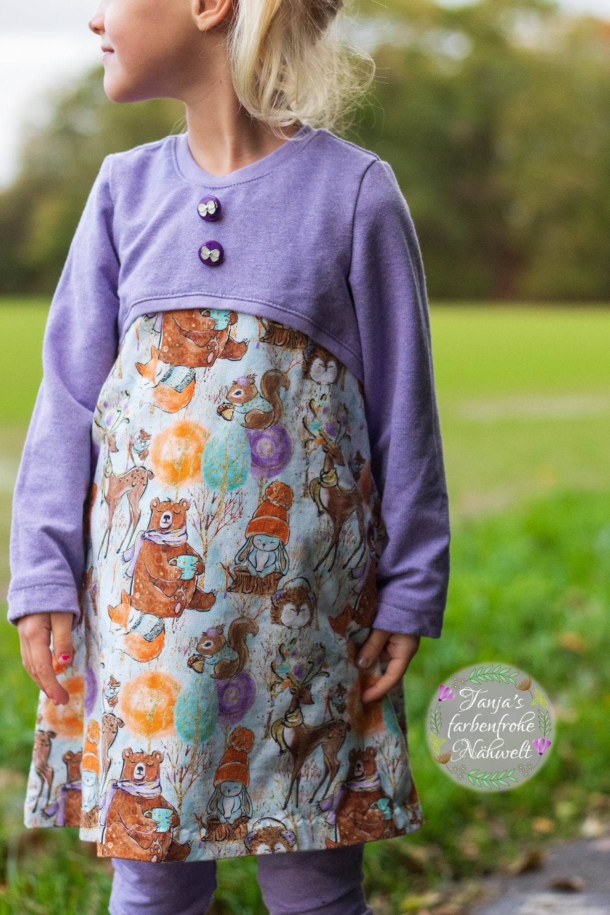 Herbstkleid Heidi Schnittmuster Kleid 50-170 - Sewando