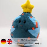 Tannenbaum Wendekuscheltier Krempeltierseite Level 2 - Nähanleitung und Schnittmuster - Sewando