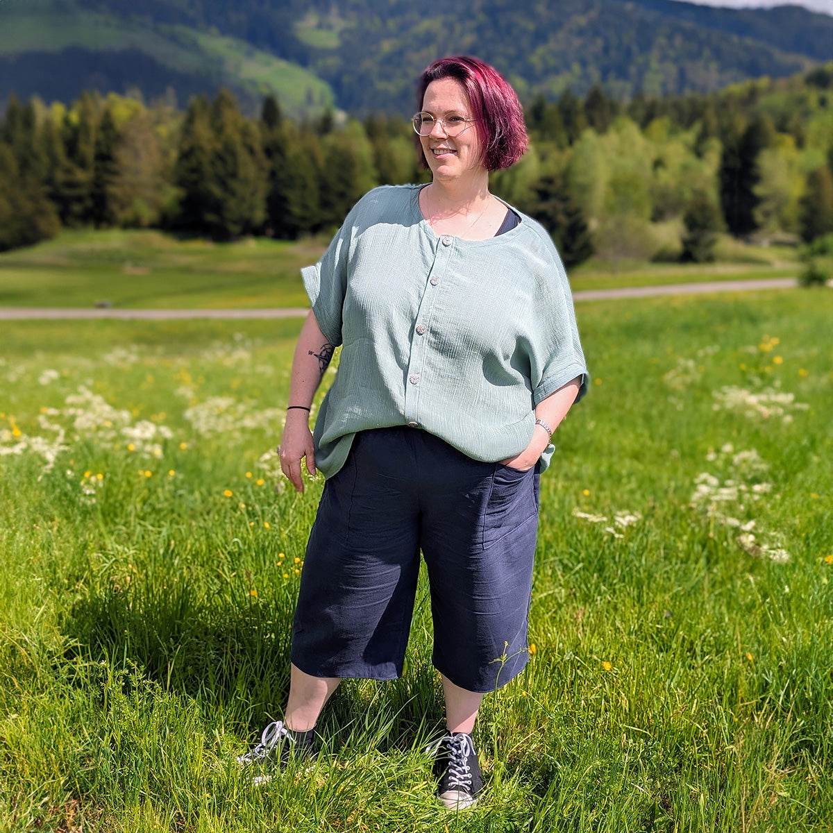 Schnittmuster Baukasten Tanska, Größen 32 - 60, Jumpsuit, Bluse, Hose - Sewando