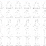 Stickdatei  - Tänzer klassisch Tanzpaar tanzen Tanz Dancing Linie schlicht ♥ einfach ♥ schnell