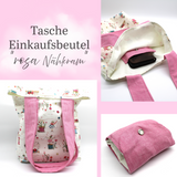 Nähanleitung Tasche Beutel Einkaufstasche zum Falten