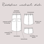 Schnittmuster Rock „Röckchen wechsel dich“ Damen Gr. 32 - 62 - Sewando