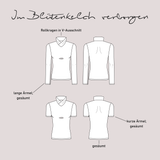 Schnittmuster Rollkragenshirt „Im Blütenkelch verborgen“ Damen Gr. 32 - 62 - Sewando