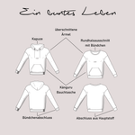 Schnittmuster Hoodie „Ein buntes Leben“ Damen Gr. 32 - 62 - Sewando