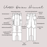 Schnittmuster Outdoorhose „Unter freiem Himmel“ Herren Langgrößen Gr. 88 – 126 - Sewando