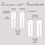 Schnittmuster Hose „Zimmer mit Meerblick“ Damen Gr. 32 - 62 - Sewando