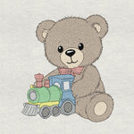 Stickdatei Teddybär mit Eisenbahn Set 2594 - Sewando