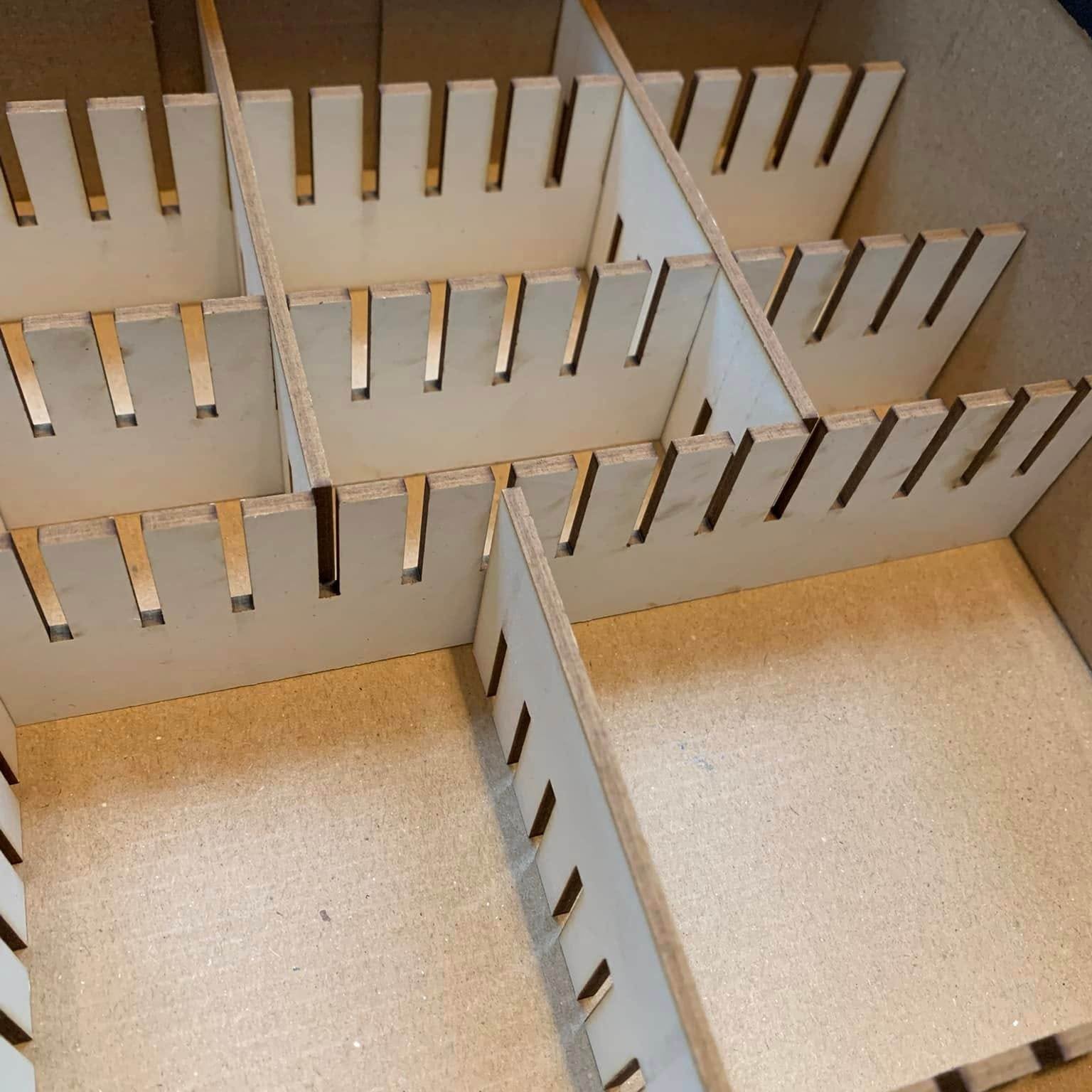 *3& 4 mm Teiler verschiedene Größen* Laserdatei - Sewando