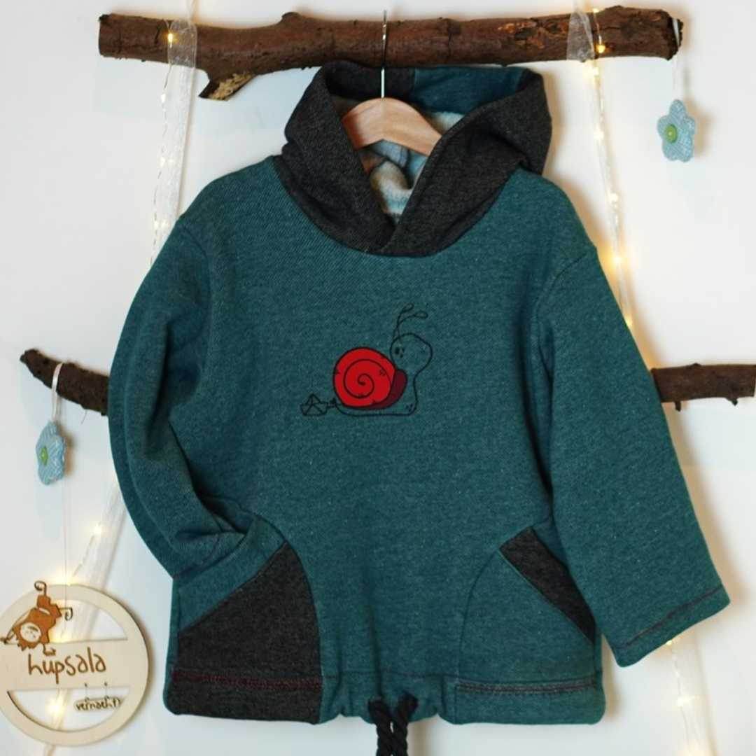Schnittmuster Kinderhoodie Inga + Immo Gr. 62-158 - Sewando