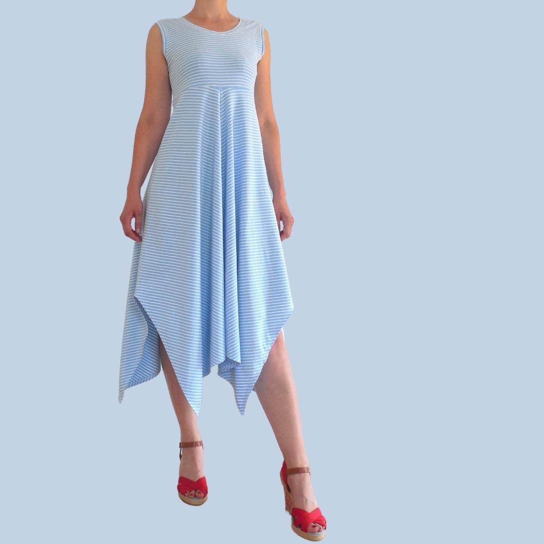Schnittmuster Jerseykleid Pamina Gr. 34-54 - A4/A0-Datei - Sewando