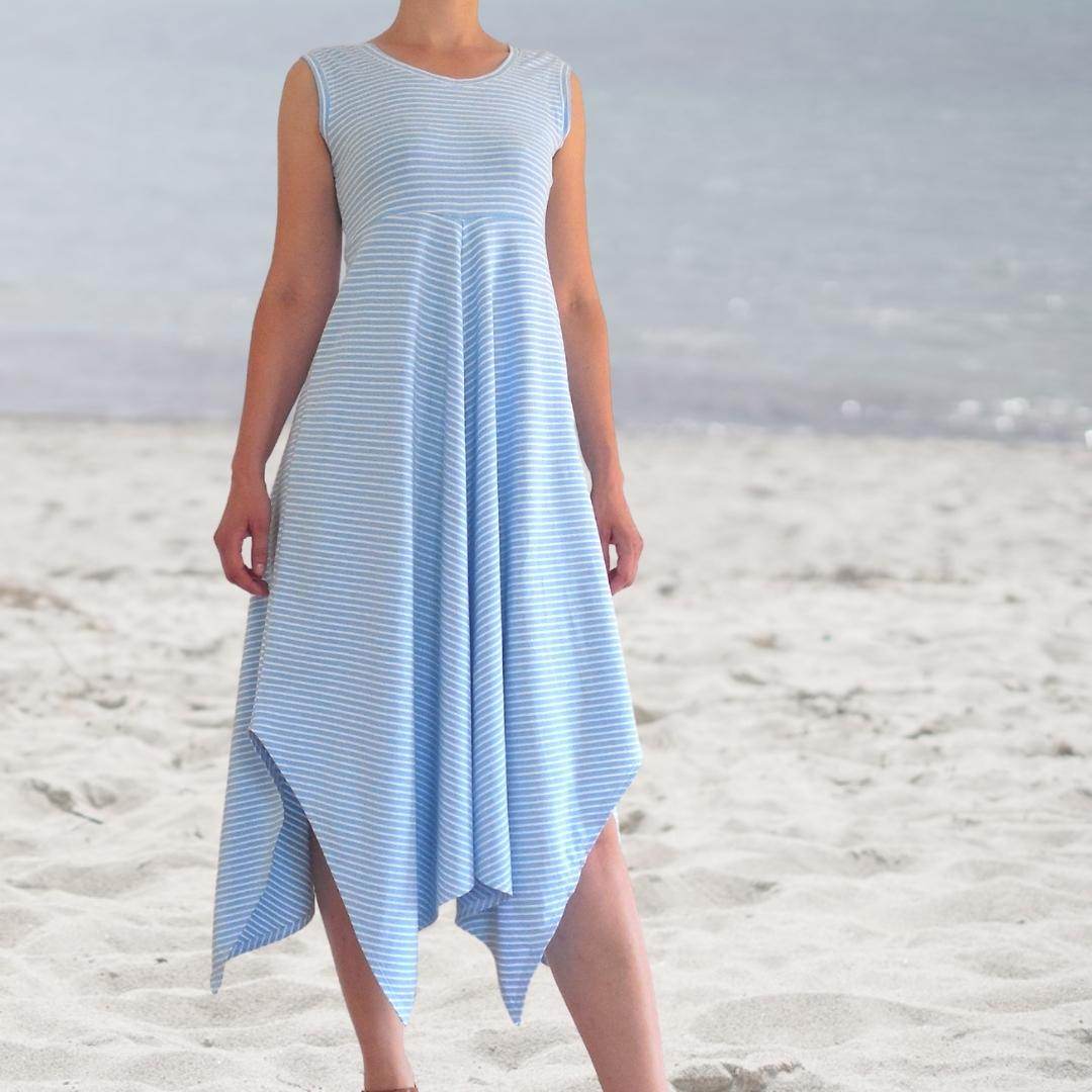 Schnittmuster Jerseykleid Pamina Gr. 34-54 - A4/A0-Datei - Sewando
