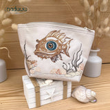 Stickdatei Fischkopp Set ab 10x9, Fisch Scribble mit Unterwasserwelt und ohne