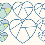 8x Stickdatei "Tiffanyherz" Vollstick und Patchwork