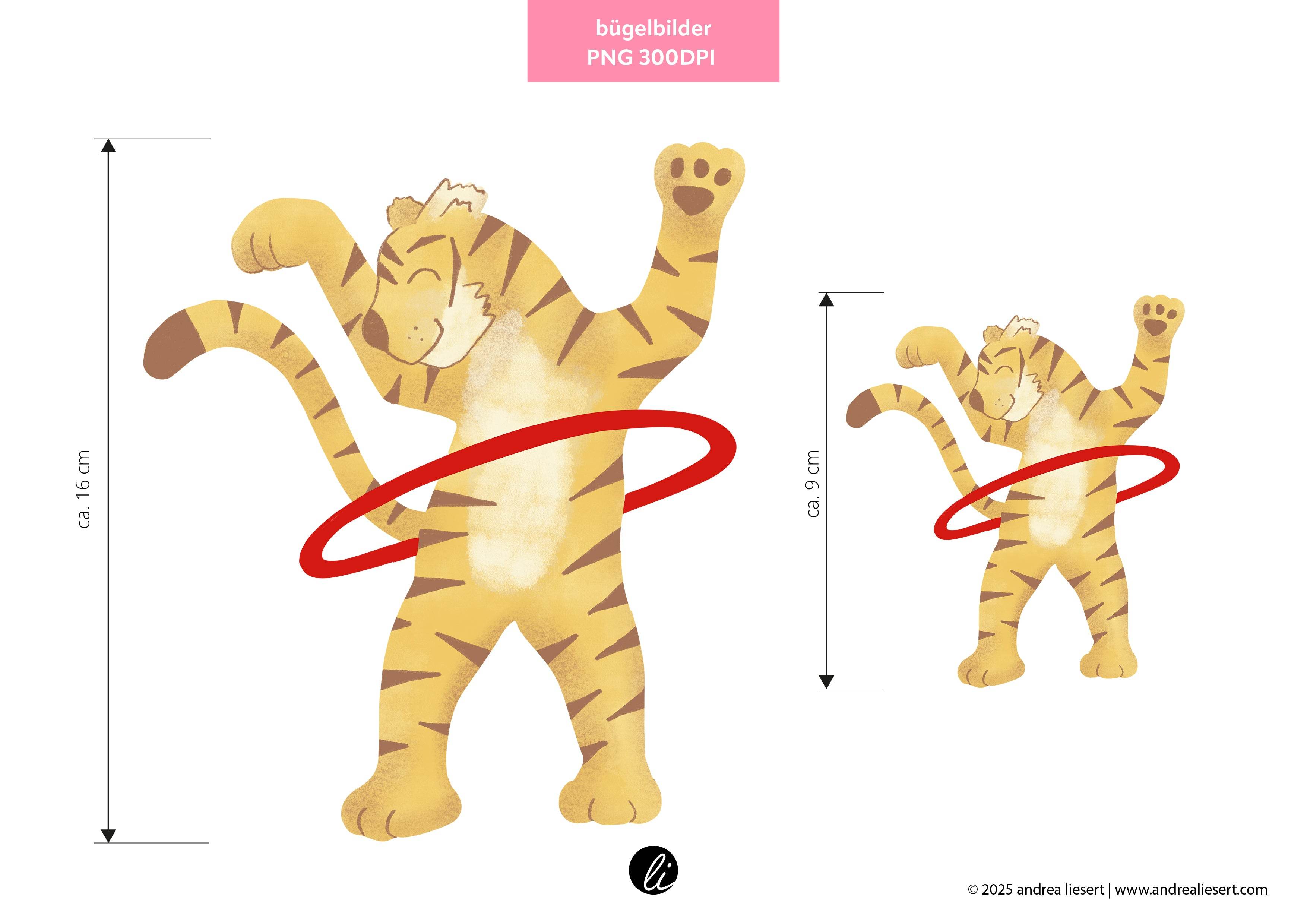 Bügelbild-Design-Tiger - Sewando