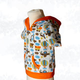 Schnittmuster Tim – Kinderhoodie mit Kapuze, lange, kurze Ärmel & Kängurutasche Gr. 86-158 - Sewando