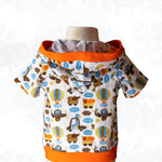 Schnittmuster Tim – Kinderhoodie mit Kapuze, lange, kurze Ärmel & Kängurutasche Gr. 86-158 - Sewando