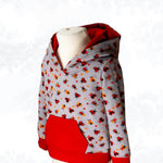 Schnittmuster Tim – Kinderhoodie mit Kapuze, lange, kurze Ärmel & Kängurutasche Gr. 86-158 - Sewando
