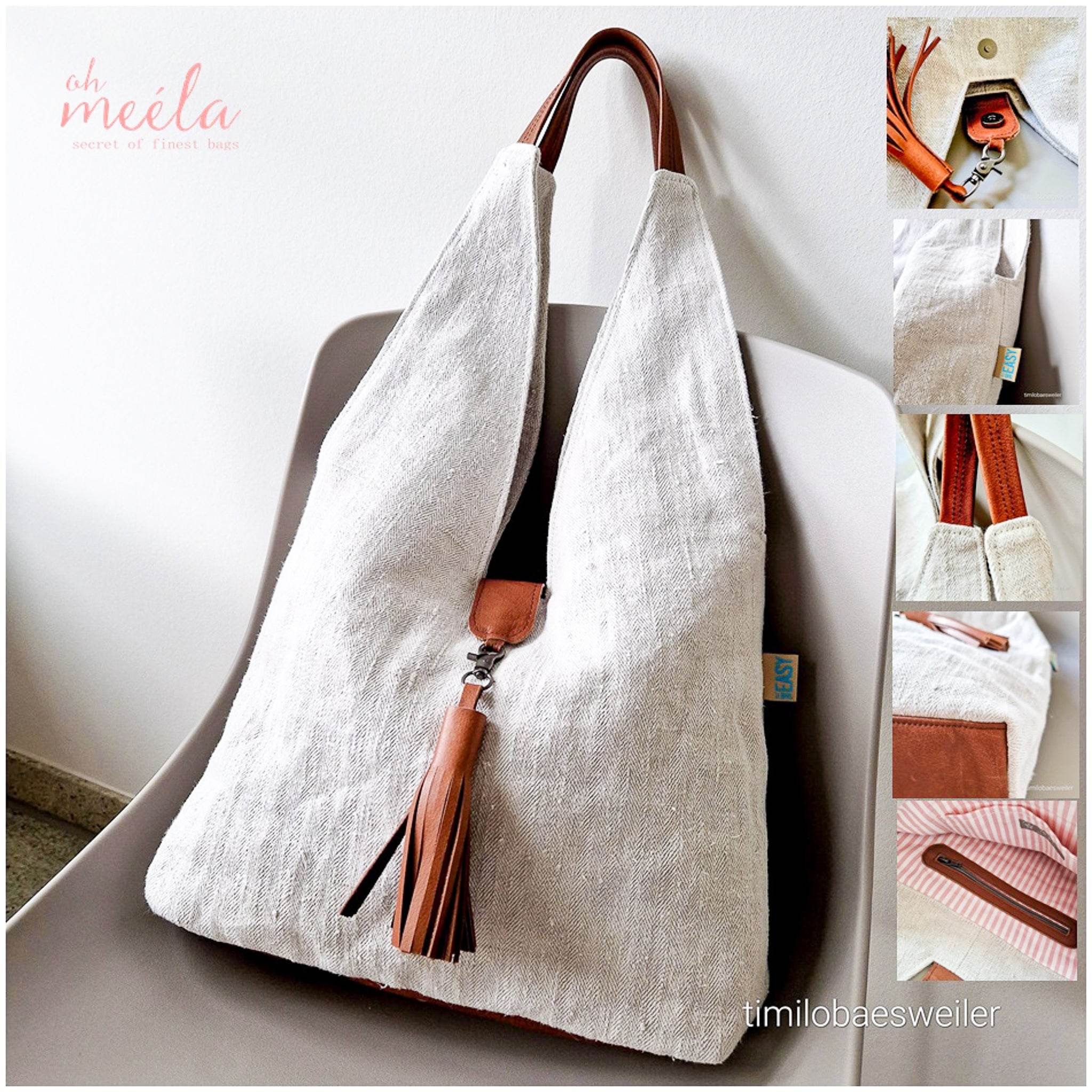 ohJelli Mini & Big * Taschen - Schnittmuster - Kombi-eBook * Shopper - Schultertasche in 2 Größen - Sewando