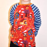 Schnittmuster timtom No.18 Raglanshirt, vorne-wie-hinten-Ausschnitt, zwei Weiten Gr. 80-140 - Sewando