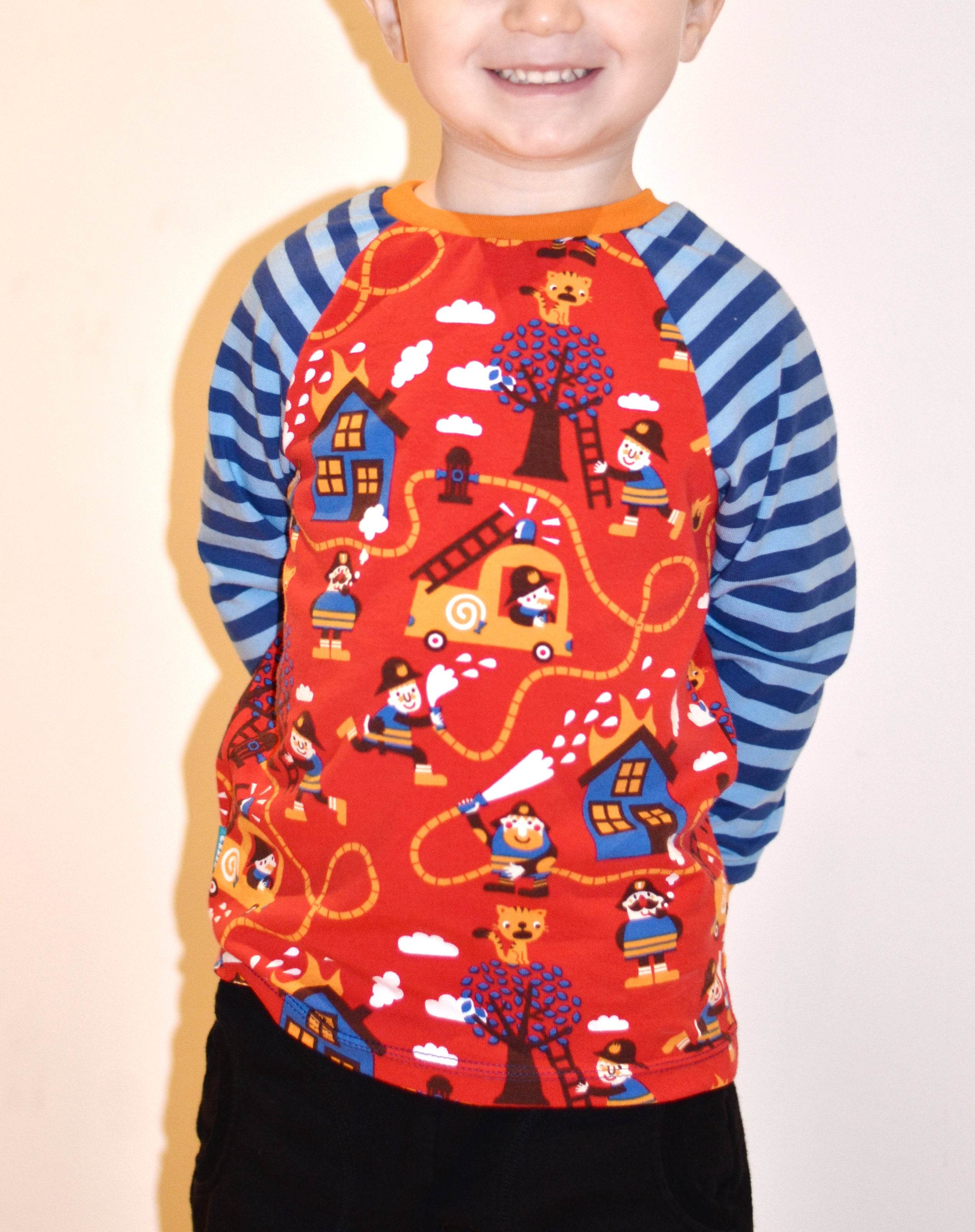 Schnittmuster timtom No.18 Raglanshirt, vorne-wie-hinten-Ausschnitt, zwei Weiten Gr. 80-140 - Sewando