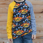Schnittmuster timtom No.18 Raglanshirt, vorne-wie-hinten-Ausschnitt, zwei Weiten Gr. 80-140 - Sewando