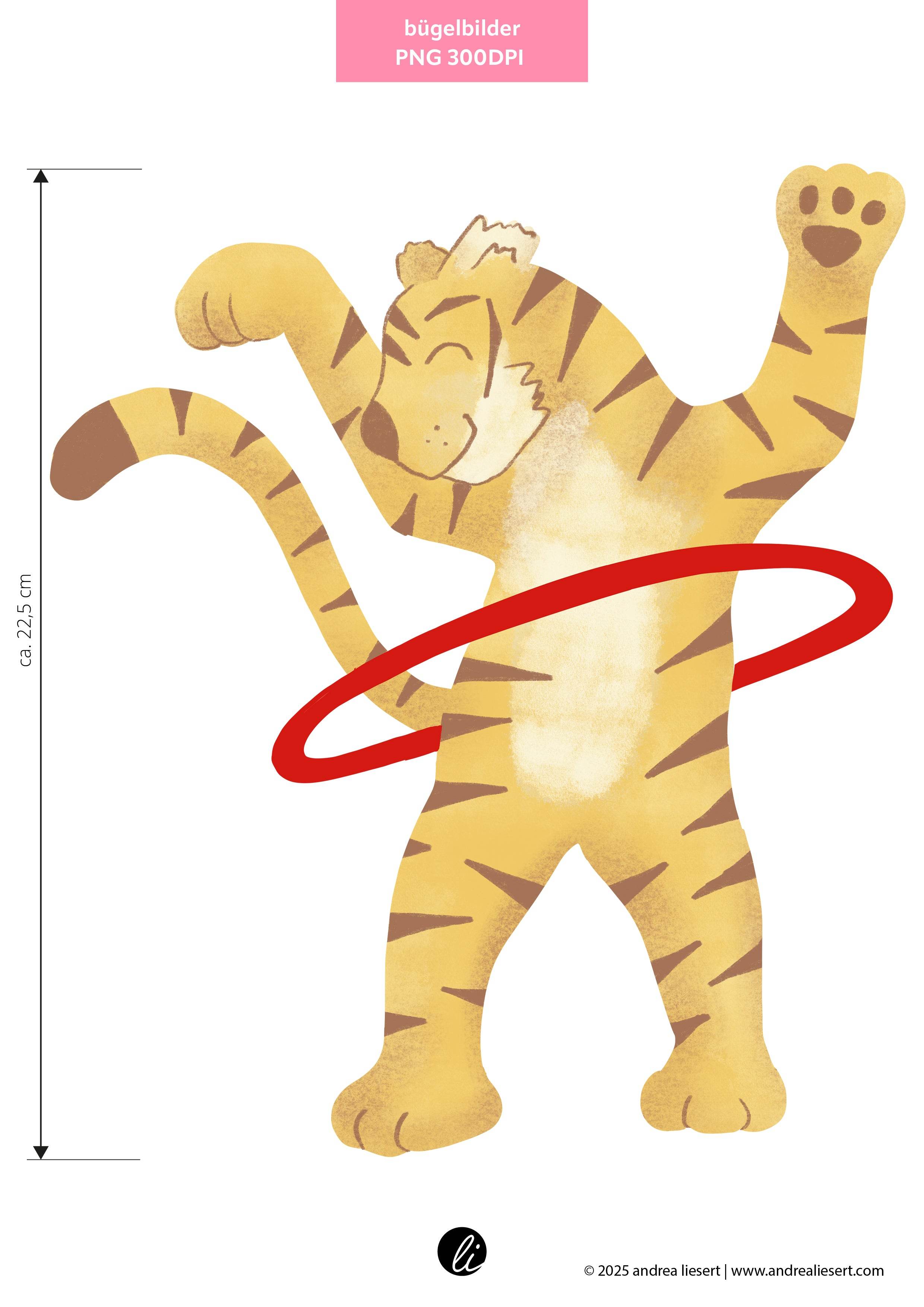 Bügelbild-Design-Tiger - Sewando