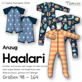 Schnittmuster Jumpsuit, Einteiler Haalari - Größen 98 - 164 - Sewando