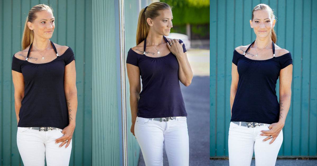 ANCIOLINA SOMMERLICHES NECKHOLDER-SHIRT - EBOOK 34-54 - Sewando