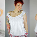 ANCIOLINA SOMMERLICHES NECKHOLDER-SHIRT - EBOOK 34-54 - Sewando