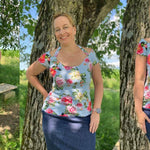 ANCIOLINA SOMMERLICHES NECKHOLDER-SHIRT - EBOOK 34-54 - Sewando