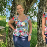 ANCIOLINA SOMMERLICHES NECKHOLDER-SHIRT - EBOOK 34-54 - Sewando