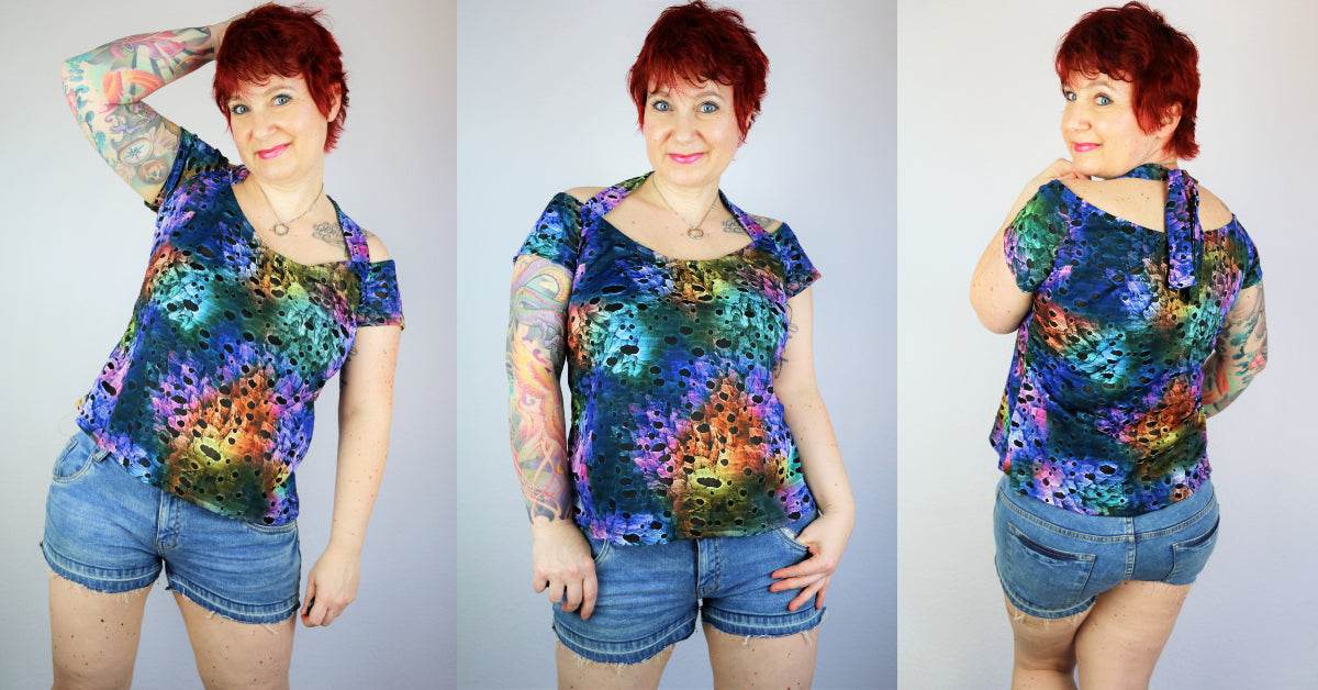 ANCIOLINA SOMMERLICHES NECKHOLDER-SHIRT - EBOOK 34-54 - Sewando