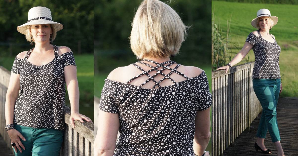ANCIOLINA SOMMERLICHES NECKHOLDER-SHIRT - EBOOK 34-54 - Sewando