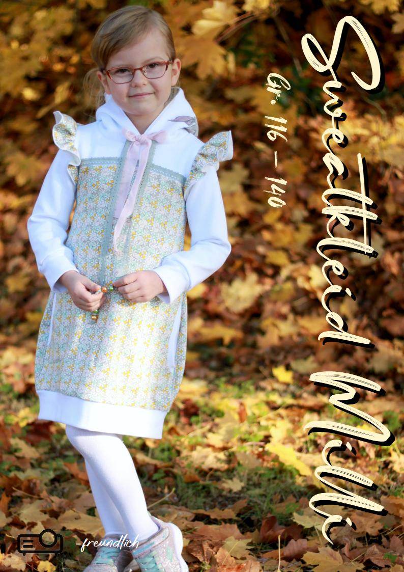 Schnittmuster Sweatkleid Milli Gr. 86-110 - Sewando