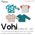 Schnittmuster Kindershirt Vohi - Größe 50 -122 - Sewando