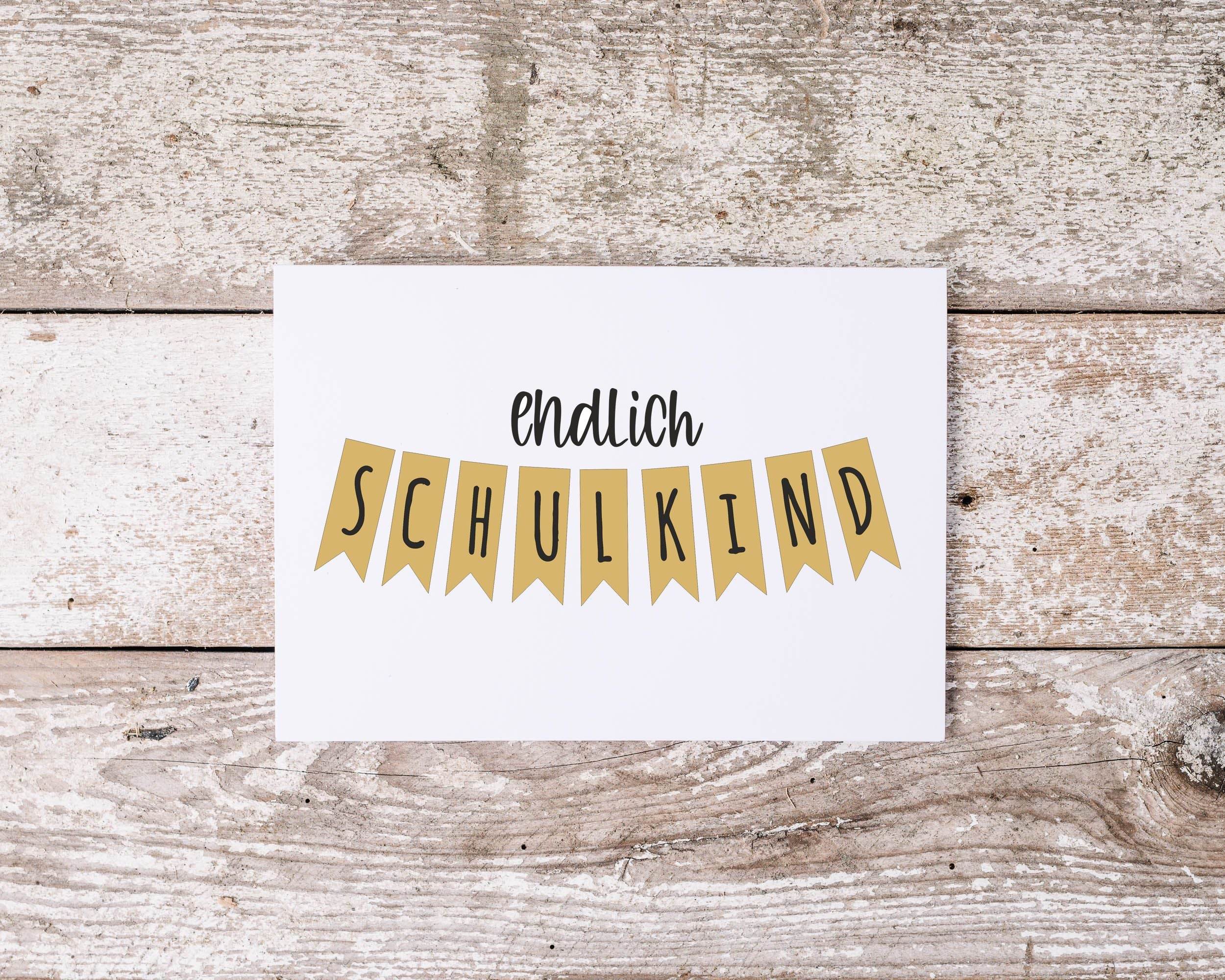 Plotterdatei Endlich Schulkind - Sewando