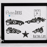 "Racing cars" Plottervorlage Plotterdatei