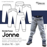 Schnittmuster Kinderhose Jonne Größe 98 - 164