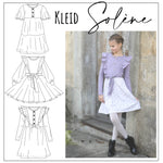 Schnittmuster Kleid Solène Gr. 86 - 164 - Sewando